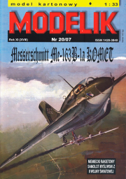 MODELIK 20/07 MESSERSCHMITT Me-163B 1-a KOMET