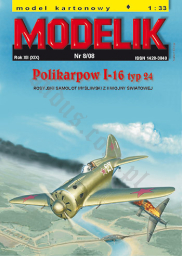 MODELIK 08/08 POLIKARPOW I-16 TYP 24