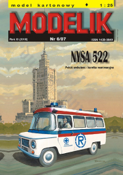 MODELIK 06/07 NYSA 522 KARETKA POGOTOWIA "R"