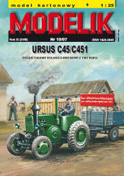 MODELIK 10/07 URSUS C45/C451 + przyczepa