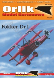 ORLIK 044 Samolot Fokker Dr.I