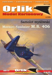 ORLIK 029 Francuski samolot myśliwski Morane Saulnier MS 406