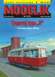 MODELIK 10/14 Tramwaj typu "N" w skali H0