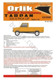 ORLIK A012 Samochód Tarpan 233S PICK-UP