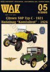 WAK 05/2005 Citroen 5HP „Torpedo” & Hanomag Komisbrot