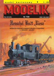MODELIK 07/09 Bn2t "Riesa" + 2 wagony-koleby