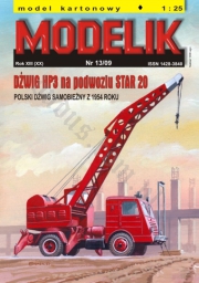 MODELIK 13/09 DŹWIG HP3 NA PODWOZIU STAR 20