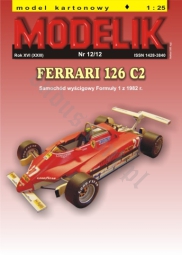 MODELIK 12/12 FERRARI 126 C2