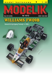 MODELIK 15/12 WILLIAMS FW 09B