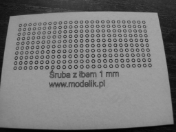 MODELIK A008 Łby śrub 1mm