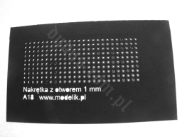 MODELIK A018 Nakrętki 1 mm z otworem