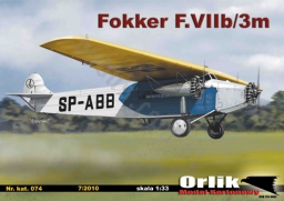 ORLIK 074 Samolot pasażerski Fokker F.VIIb/3m