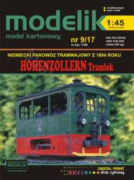 MODELIK 09/17 HOHENZOLLERN TRAMLOK 1:45