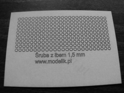 MODELIK A007 Łby śrub 1,5mm