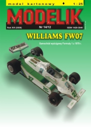 MODELIK 14/12 WILLIAMS FW 07