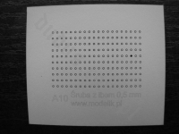 MODELIK A010 Łby śrub 0.5 mm