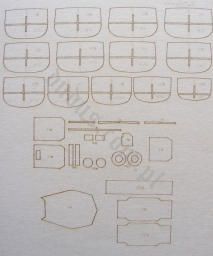 WAK LAS 1011 HMS Vega - laserowo wycinane części