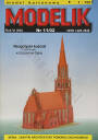 MODELIK 11/02 KOŚCIÓŁ NEOGOTYCKI W SZCZECINIE-DĄBIU