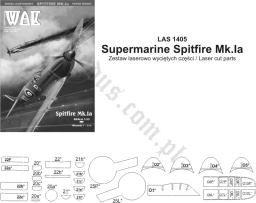 WAK LAS 1405/1811 Supermarine Spitfire Mk.Ia - laserowo wycięte elementy