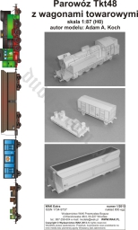 WAK EXTRA 01/2013 Parowóz Tkt48 z wagonami towarowymi