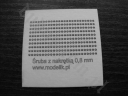 MODELIK A014 Nakrętki 0,8 mm z widoczną końcówką śruby