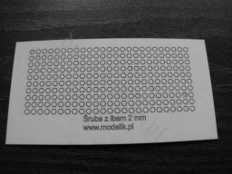 MODELIK A006 Łby śrub 2mm