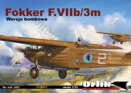 ORLIK 082 Samolot bombowy Fokker F.VIIb/3m