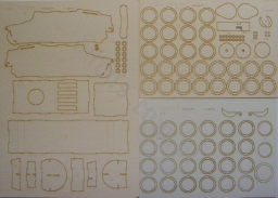 WAK LAS 0610 Pz.Kpfw. I Ausf. F - laserowo wycięte części